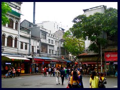 Chaotic, crowded streets in typical Chinses style near Guangxiao Temple, an ancient temple that was closed for reconstruction or demolishment (that I hope not) during when we finally managed to find it!